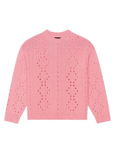 givenchy flamingo|Oversized sweater in wool .